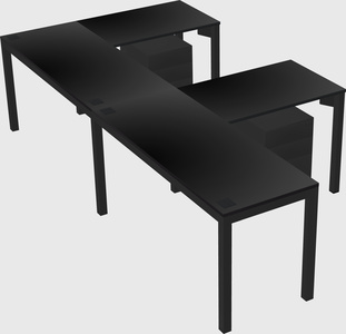 L-shaped desk
