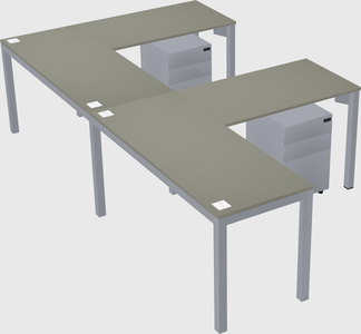 L-shaped desk