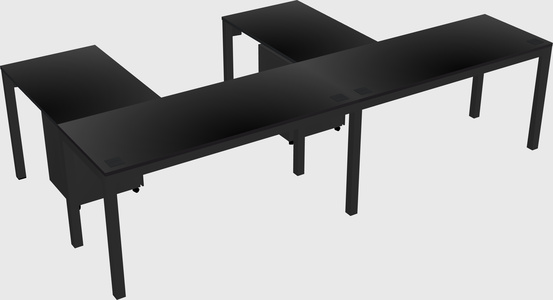 L-shaped desk