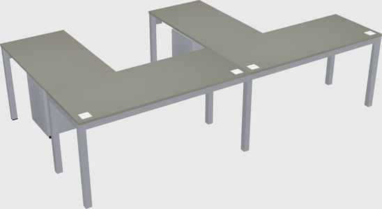 L-shaped desk