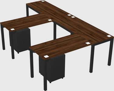L-shaped desk