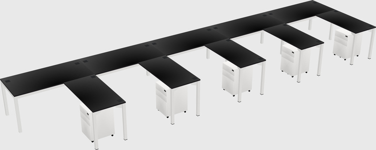 L-shaped desk