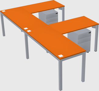 L-shaped desk