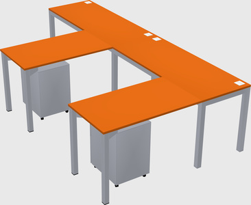 L-shaped desk