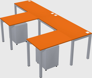 L-shaped desk