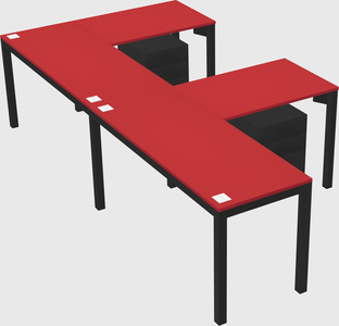 L-shaped desk