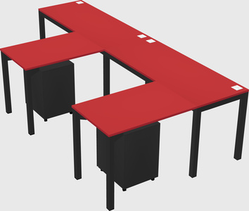 L-shaped desk