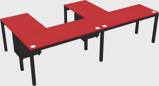 L-shaped desk