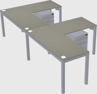 L-shaped desk