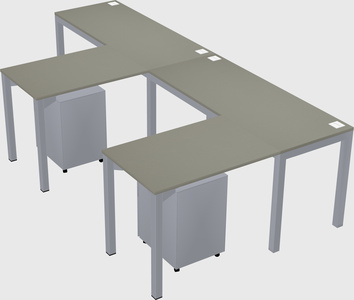 L-shaped desk