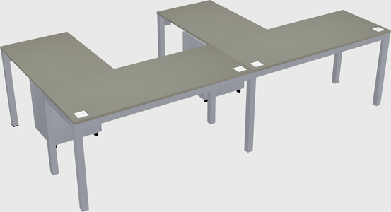 L-shaped desk