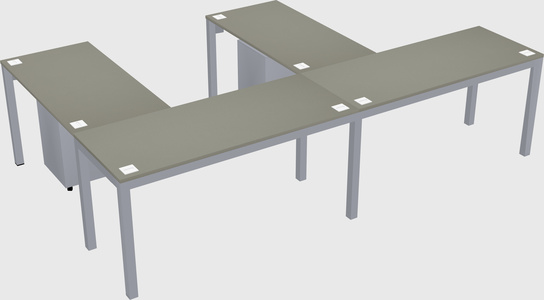 L-shaped desk