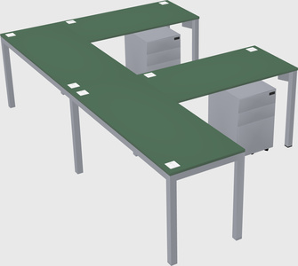 L-shaped desk