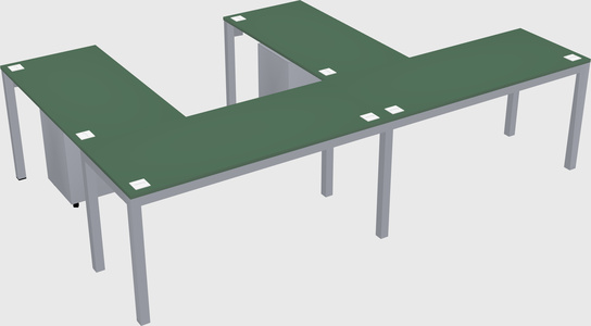 L-shaped desk