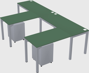 L-shaped desk