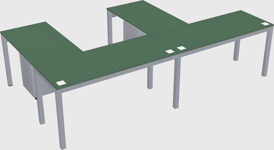 L-shaped desk