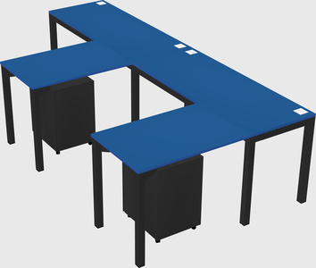 L-shaped desk