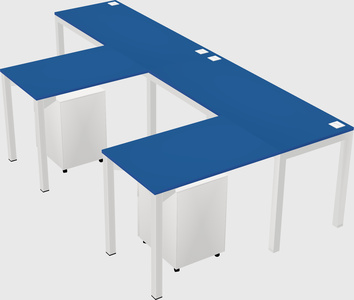 L-shaped desk