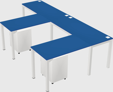 L-shaped desk