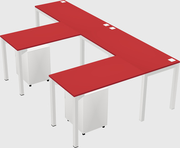 L-shaped desk