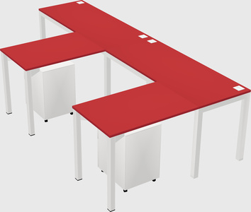 L-shaped desk