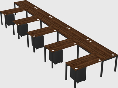 L-shaped desk