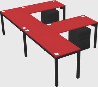 L-shaped desk