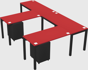 L-shaped desk