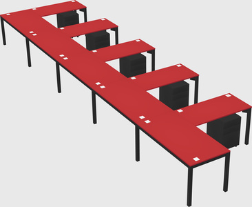 L-shaped desk