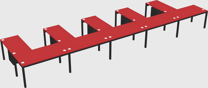 L-shaped desk