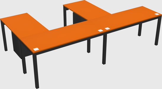 L-shaped desk
