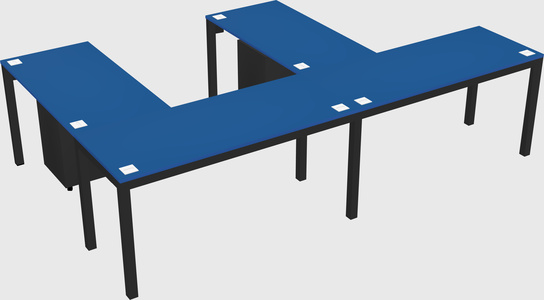 L-shaped desk