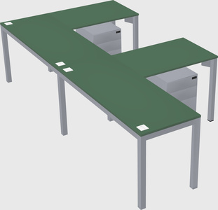 L-shaped desk