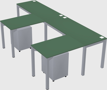 L-shaped desk
