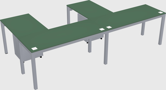 L-shaped desk
