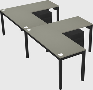 L-shaped desk