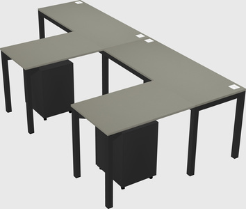 L-shaped desk