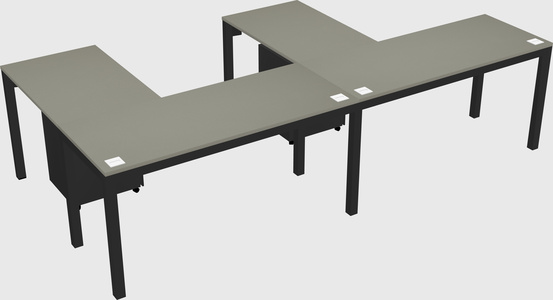 L-shaped desk