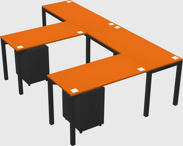 L-shaped desk
