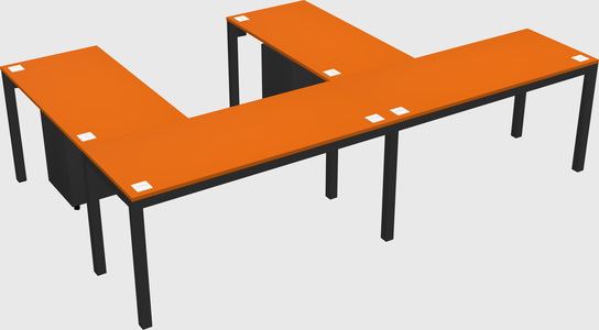 L-shaped desk