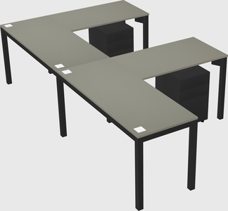 L-shaped desk