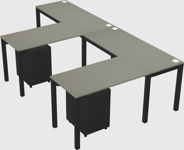 L-shaped desk