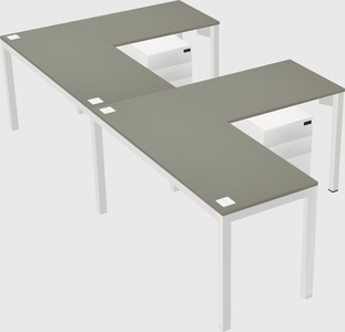 L-shaped desk