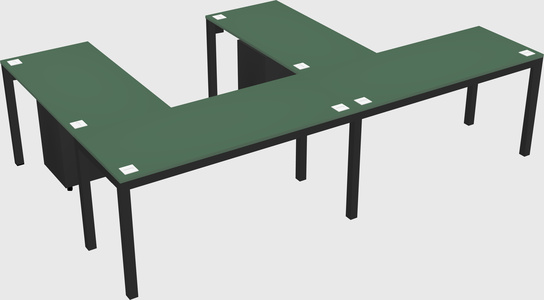 L-shaped desk