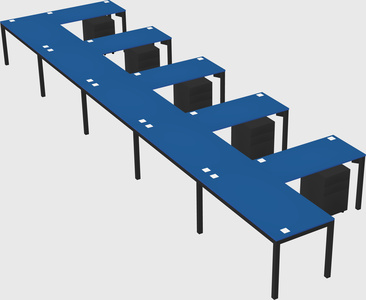 L-shaped desk