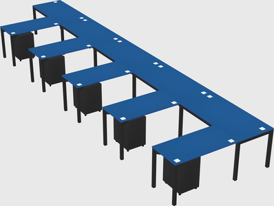 L-shaped desk