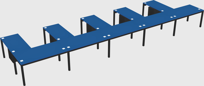 L-shaped desk