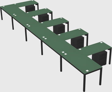 L-shaped desk