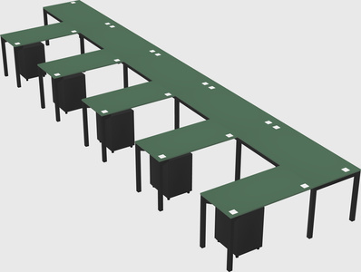 L-shaped desk
