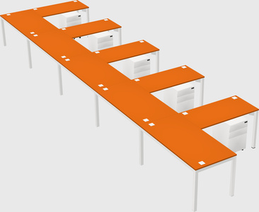 L-shaped desk